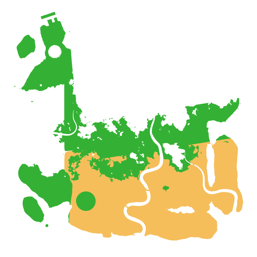 Biome Rust Map: Procedural Map, Size: 3500, Seed: 308597929