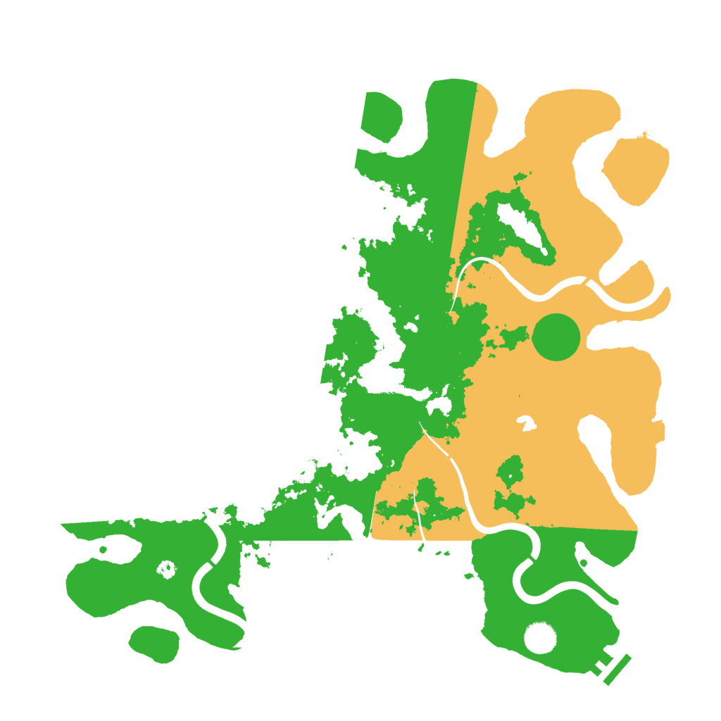 Biome Rust Map: Procedural Map, Size: 4000, Seed: 47112