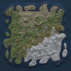 Thumbnail Rust Map: Procedural Map, Size: 4500, Seed: 3287765, 19 Monuments