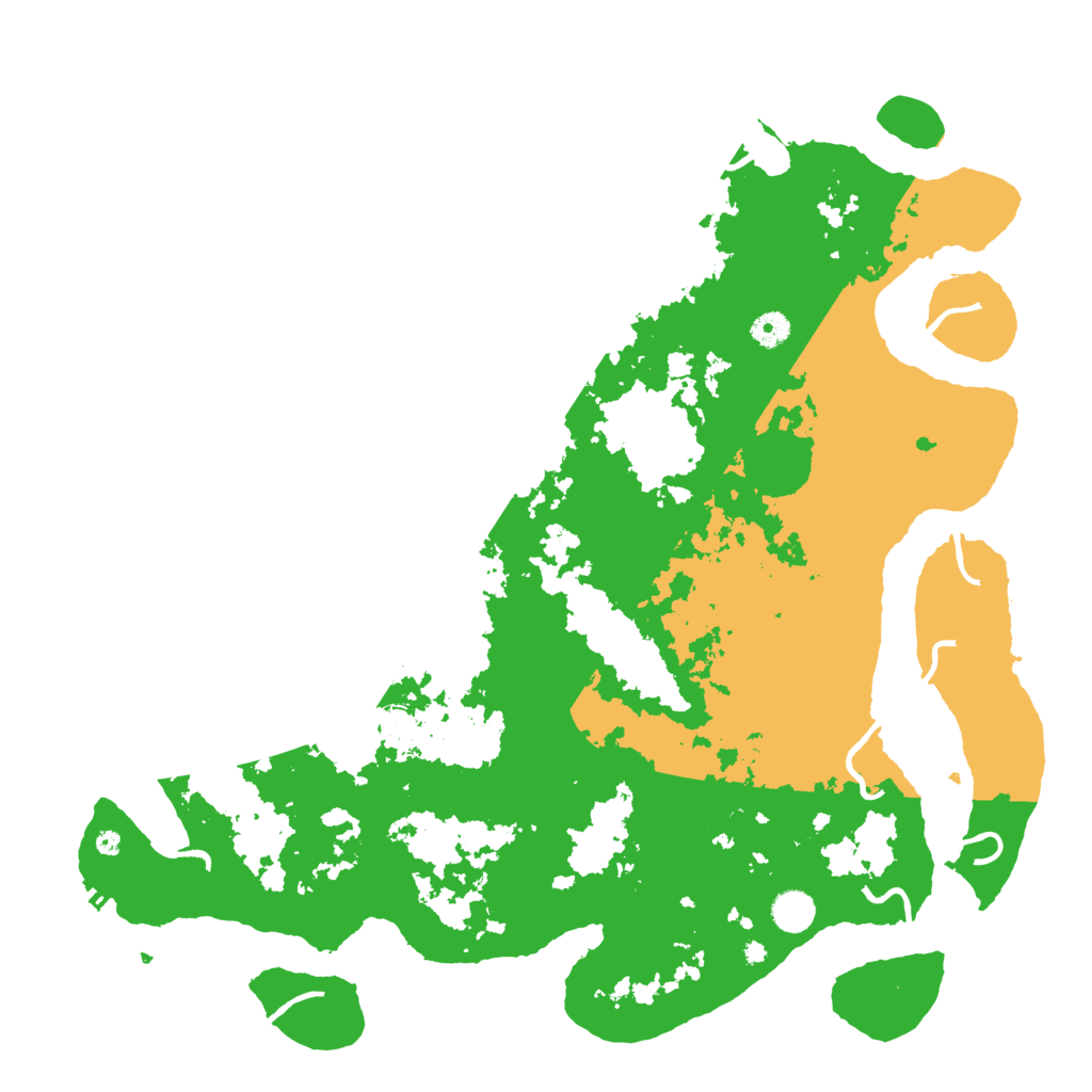 Biome Rust Map: Procedural Map, Size: 4500, Seed: 2205