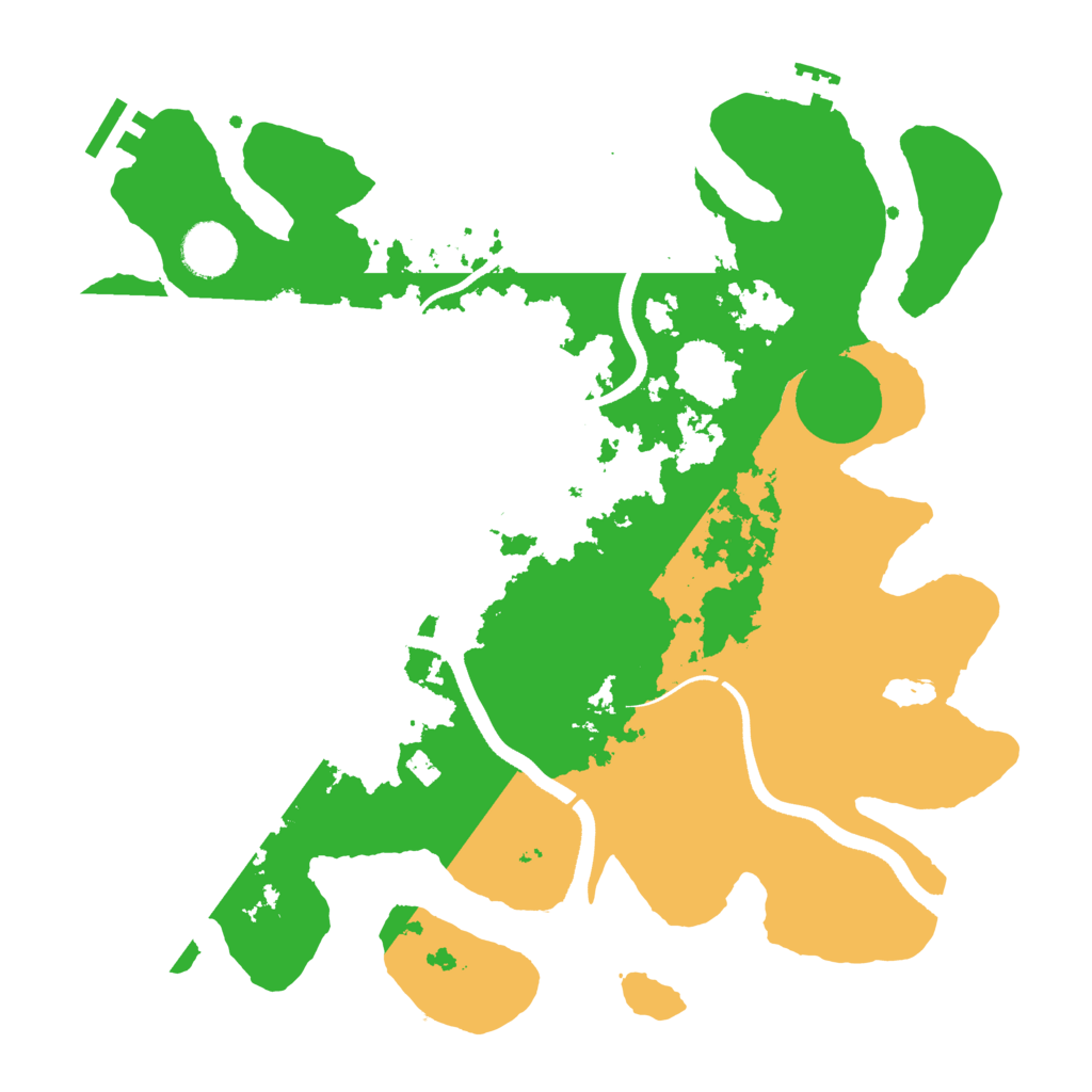 Biome Rust Map: Procedural Map, Size: 3500, Seed: 8333212