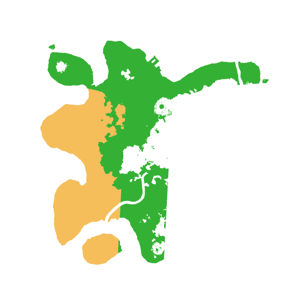 Biome Rust Map: Procedural Map, Size: 2600, Seed: 2239341