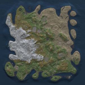 Thumbnail Rust Map: Procedural Map, Size: 4250, Seed: 142714769, 20 Monuments