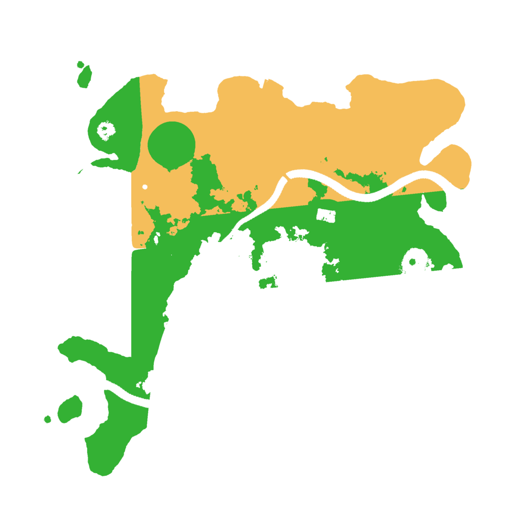 Biome Rust Map: Procedural Map, Size: 3000, Seed: 658199799