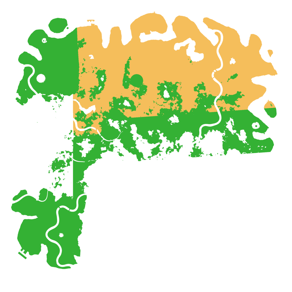 Biome Rust Map: Procedural Map, Size: 6000, Seed: 82415557