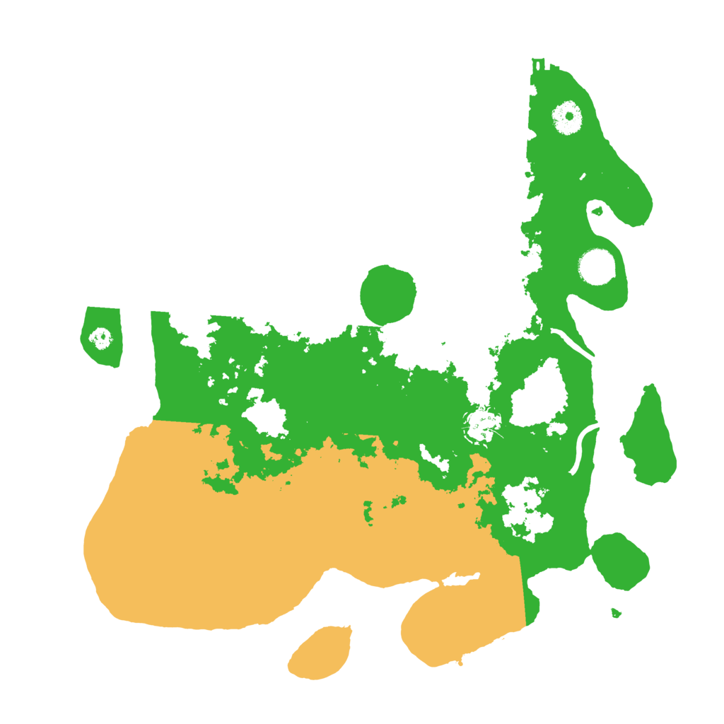 Biome Rust Map: Procedural Map, Size: 3500, Seed: 43324