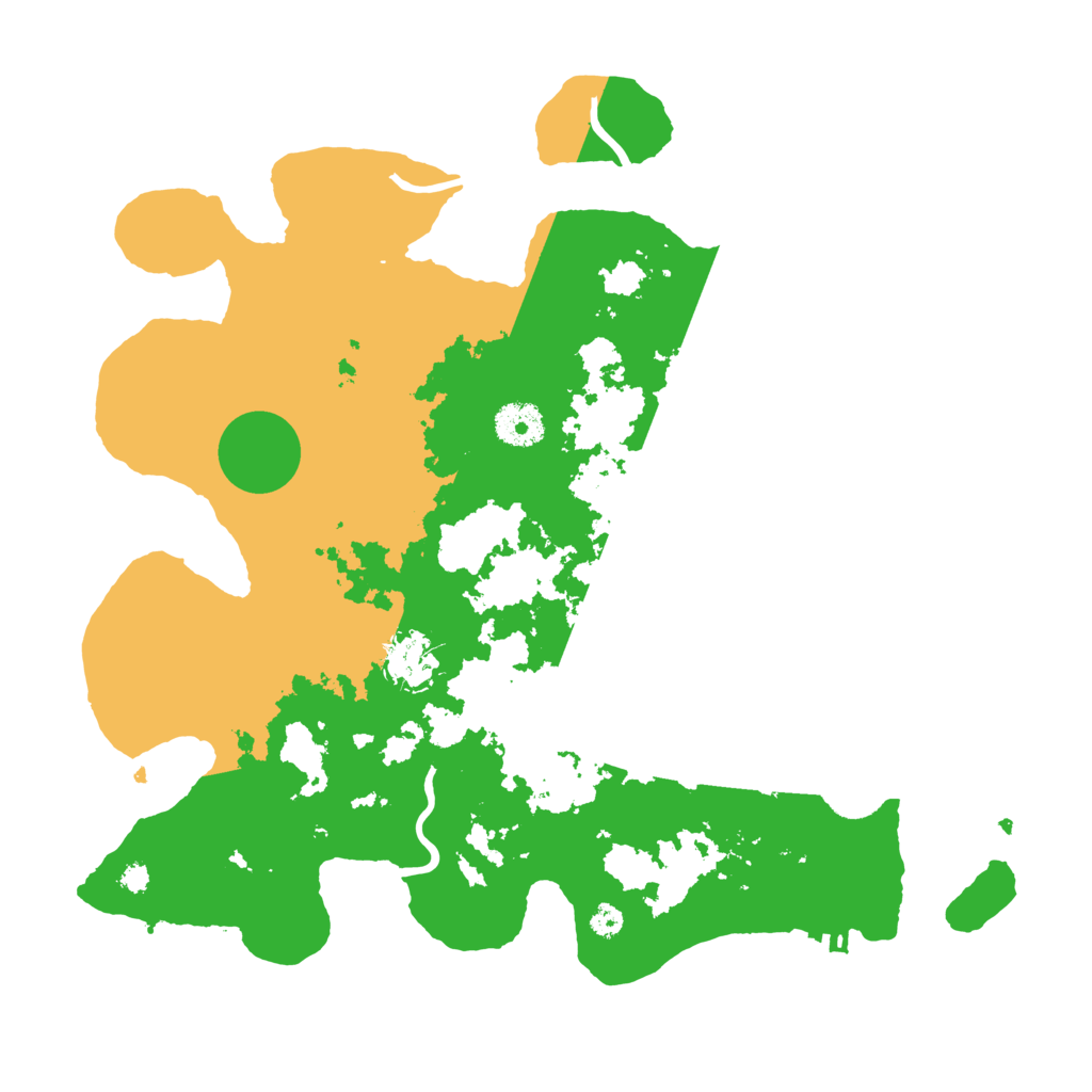 Biome Rust Map: Procedural Map, Size: 3500, Seed: 441321