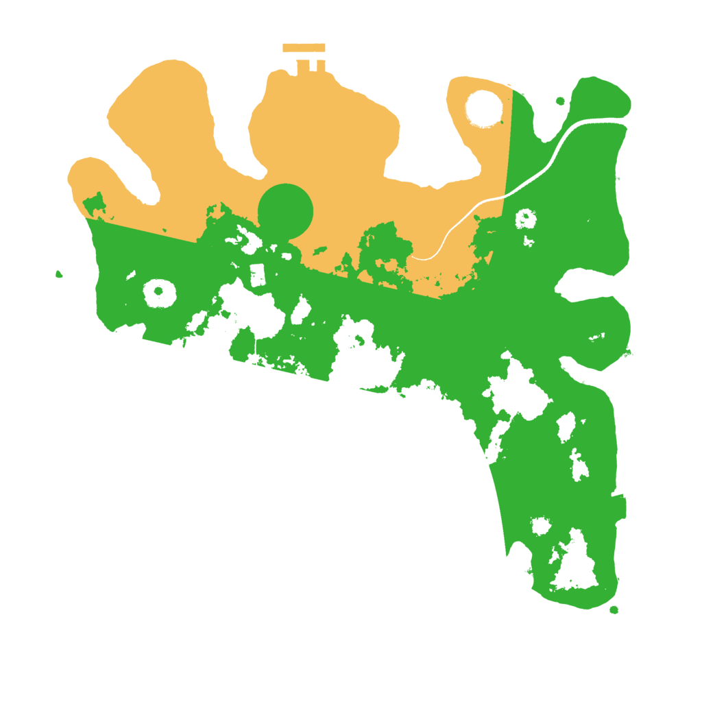 Biome Rust Map: Procedural Map, Size: 3341, Seed: 95845