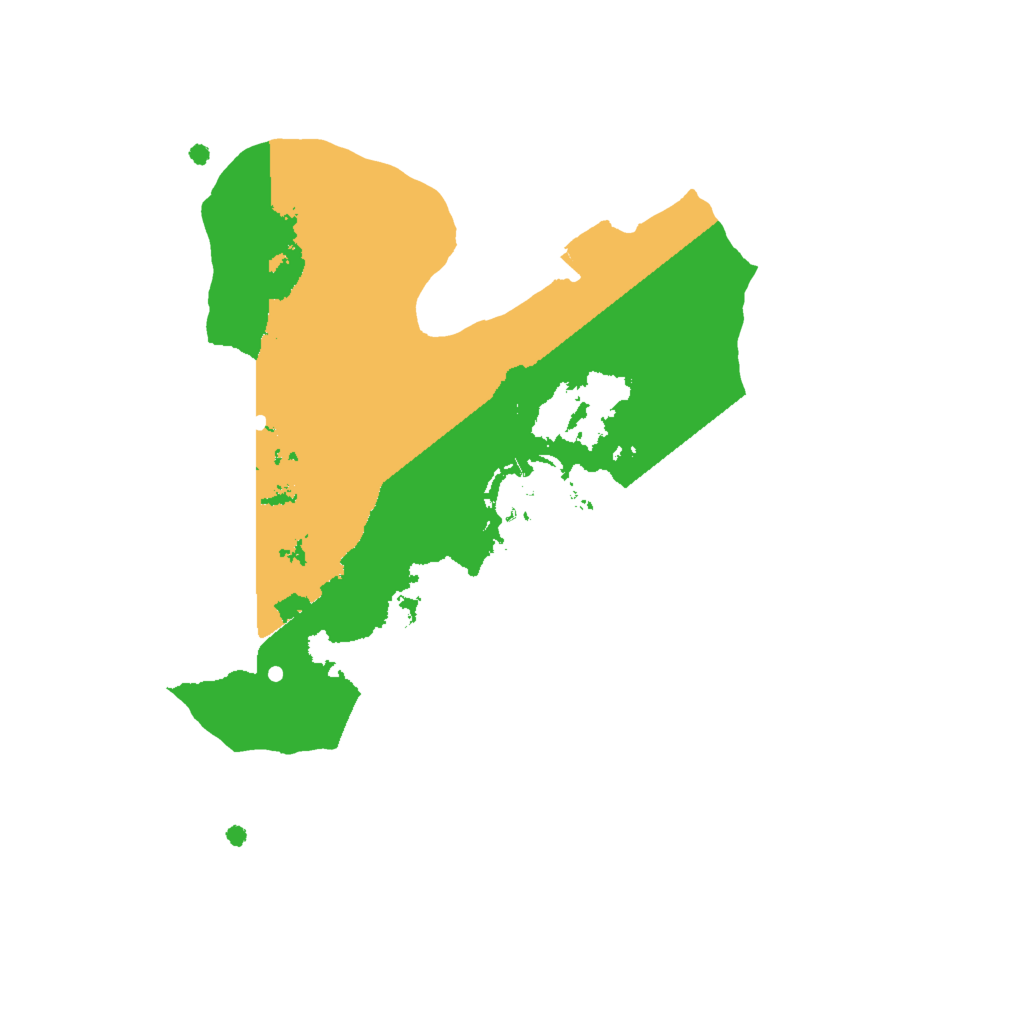 Biome Rust Map: Procedural Map, Size: 2000, Seed: 166135