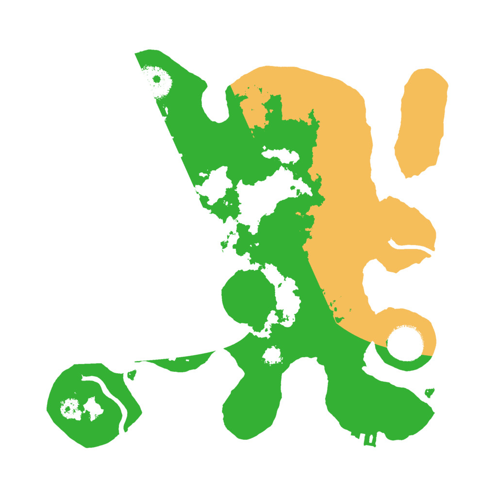 Biome Rust Map: Procedural Map, Size: 2500, Seed: 1134