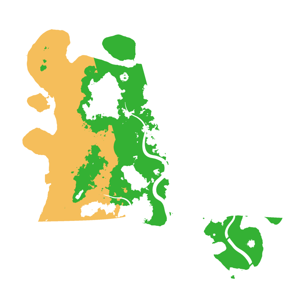Biome Rust Map: Procedural Map, Size: 3500, Seed: 231477058