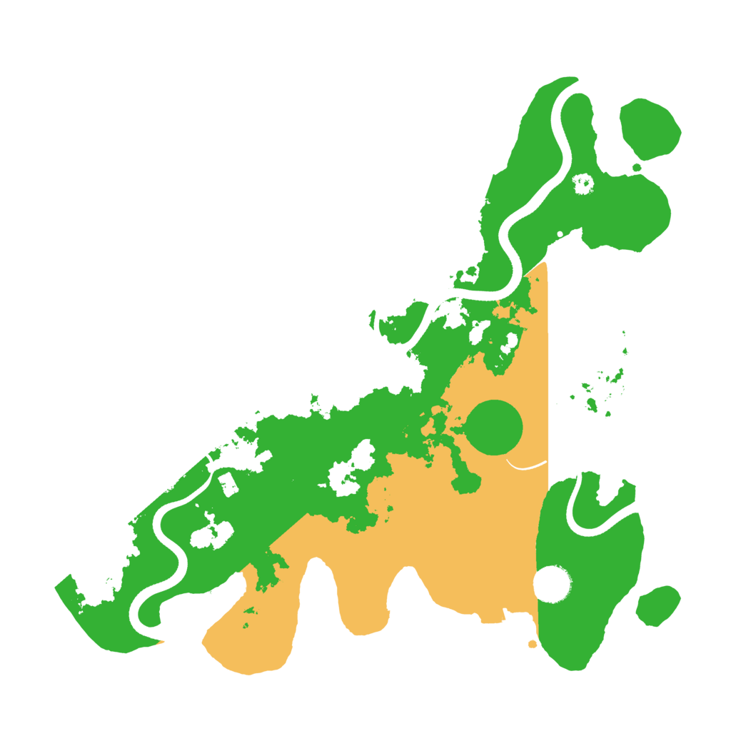 Biome Rust Map: Procedural Map, Size: 3500, Seed: 8967
