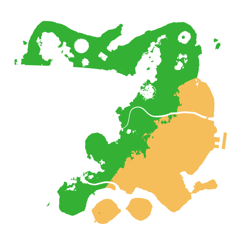 Biome Rust Map: Procedural Map, Size: 3000, Seed: 25482