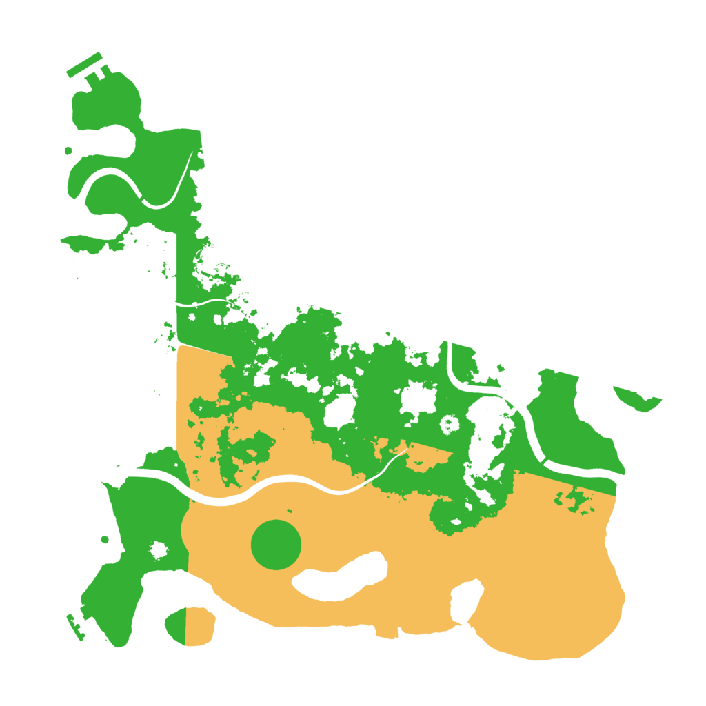 Biome Rust Map: Procedural Map, Size: 3700, Seed: 10815205