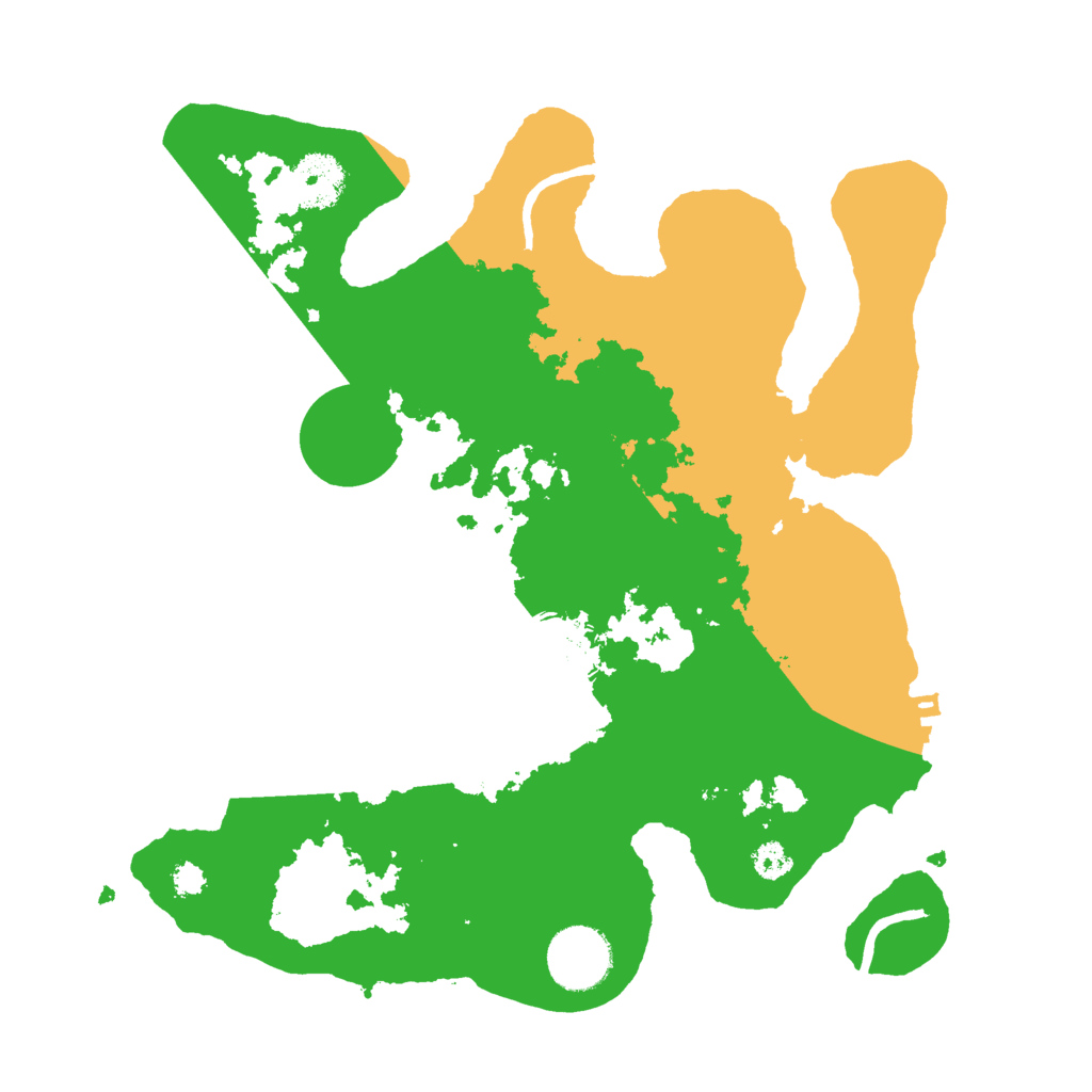 Biome Rust Map: Procedural Map, Size: 3000, Seed: 17407