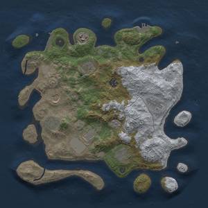 Thumbnail Rust Map: Procedural Map, Size: 3500, Seed: 1234578, 18 Monuments