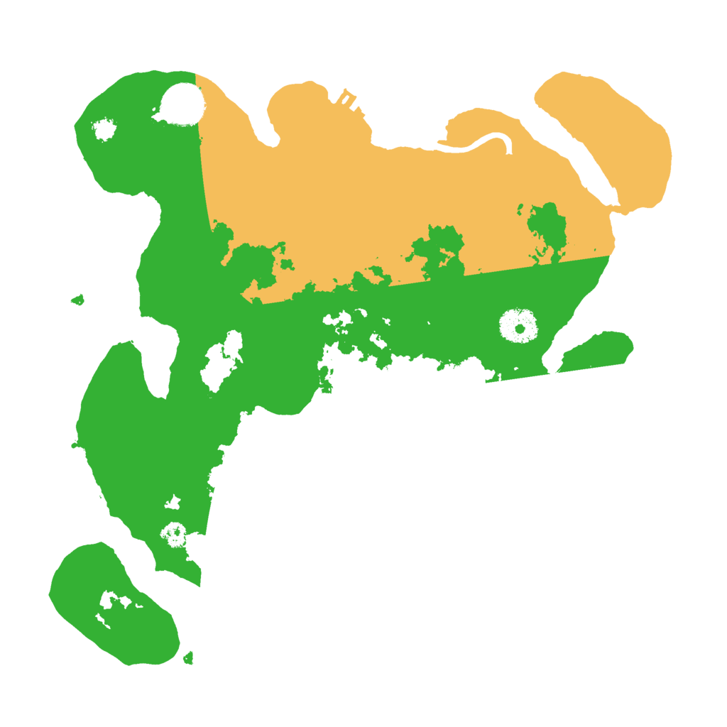 Biome Rust Map: Procedural Map, Size: 3000, Seed: 54635