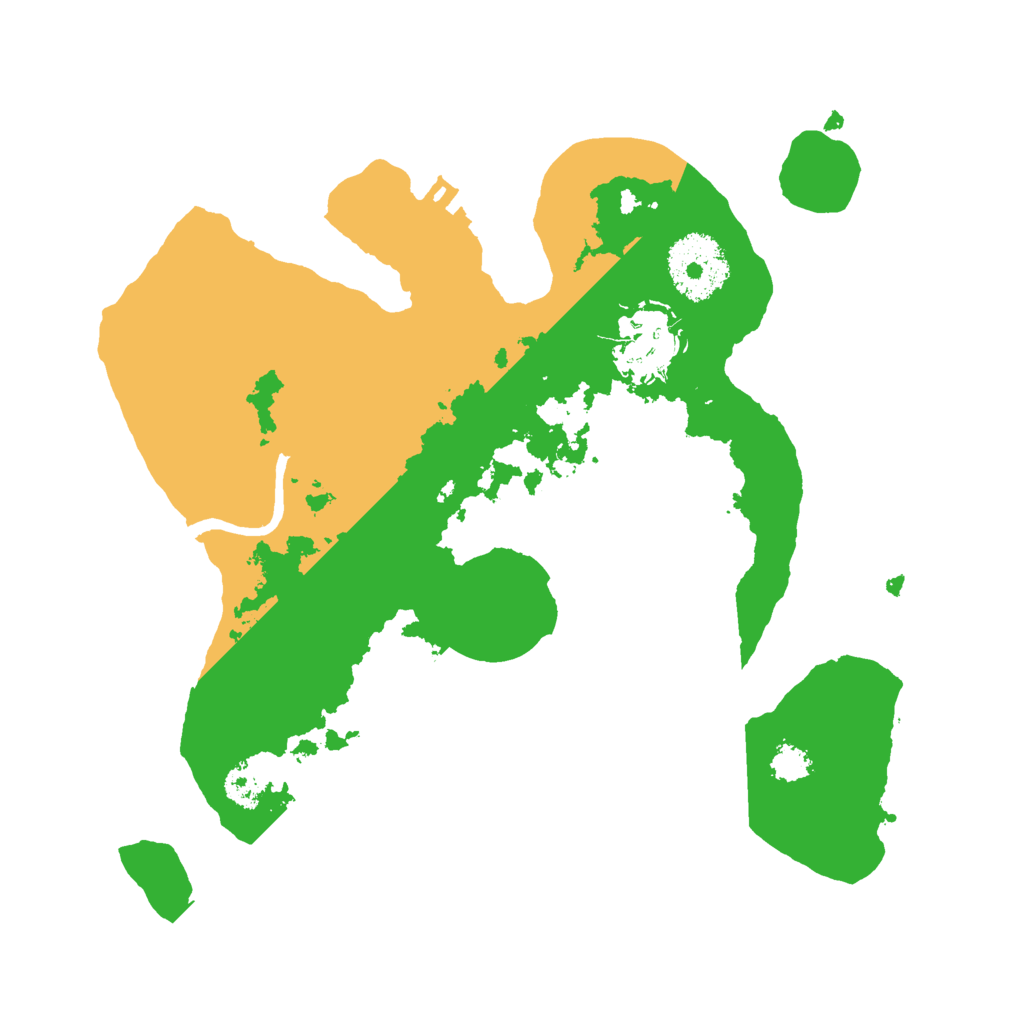 Biome Rust Map: Procedural Map, Size: 2500, Seed: 55634322