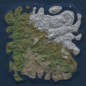 Thumbnail Rust Map: Procedural Map, Size: 5000, Seed: 24, 20 Monuments