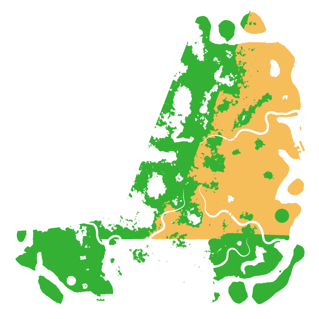 Biome Rust Map: Procedural Map, Size: 6000, Seed: 1048493910
