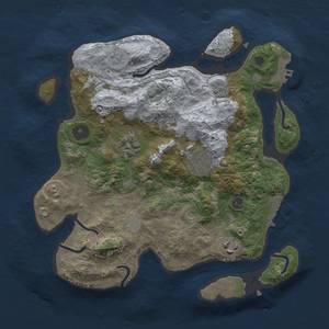 Thumbnail Rust Map: Procedural Map, Size: 3000, Seed: 674849261, 13 Monuments