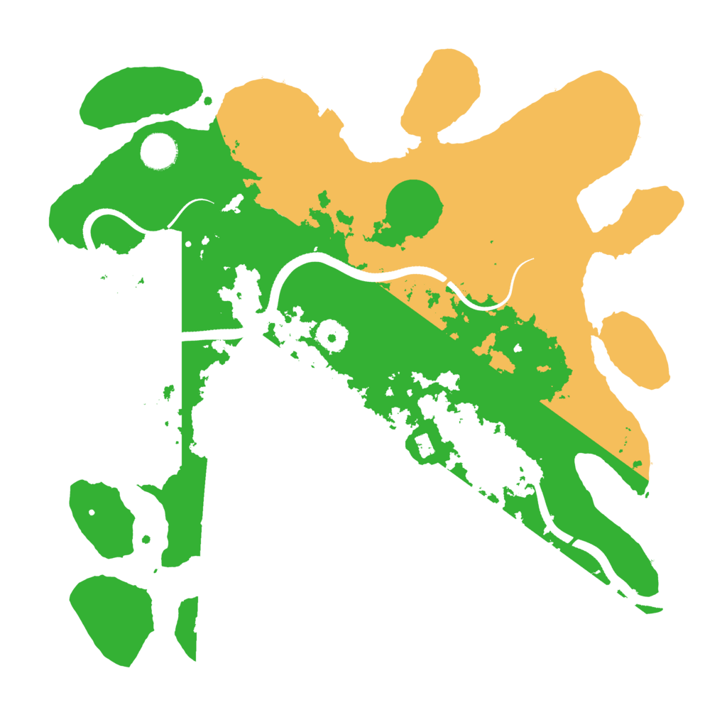 Biome Rust Map: Procedural Map, Size: 3500, Seed: 687