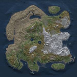 Thumbnail Rust Map: Procedural Map, Size: 3500, Seed: 831483666, 14 Monuments