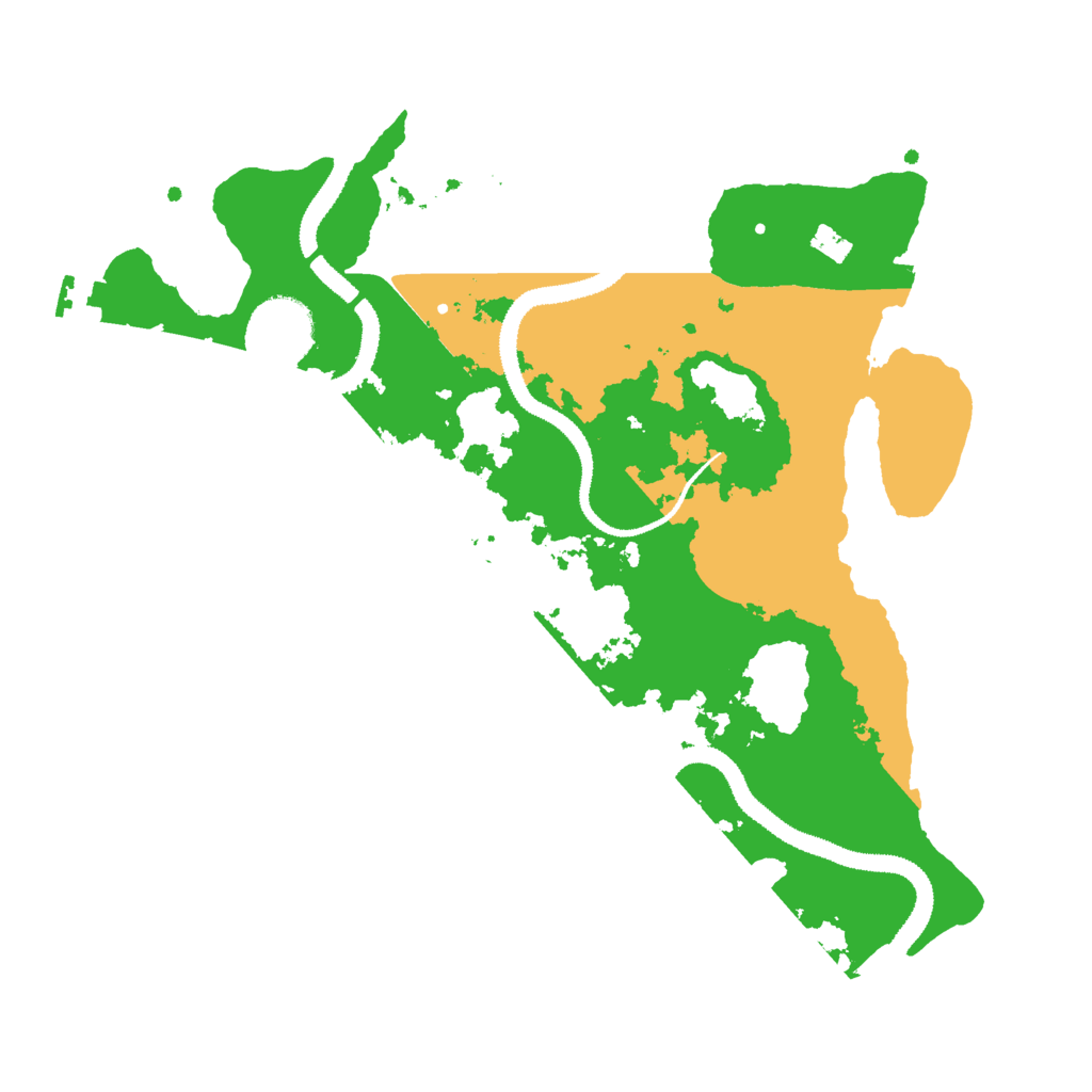 Biome Rust Map: Procedural Map, Size: 3000, Seed: 51585212