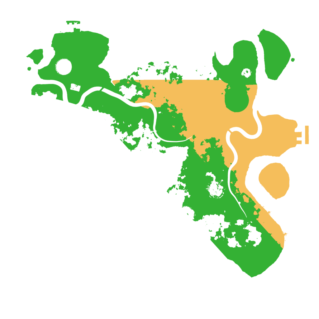 Biome Rust Map: Procedural Map, Size: 3500, Seed: 997651009
