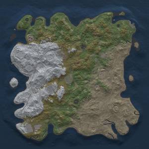 Thumbnail Rust Map: Procedural Map, Size: 4500, Seed: 694206969, 20 Monuments