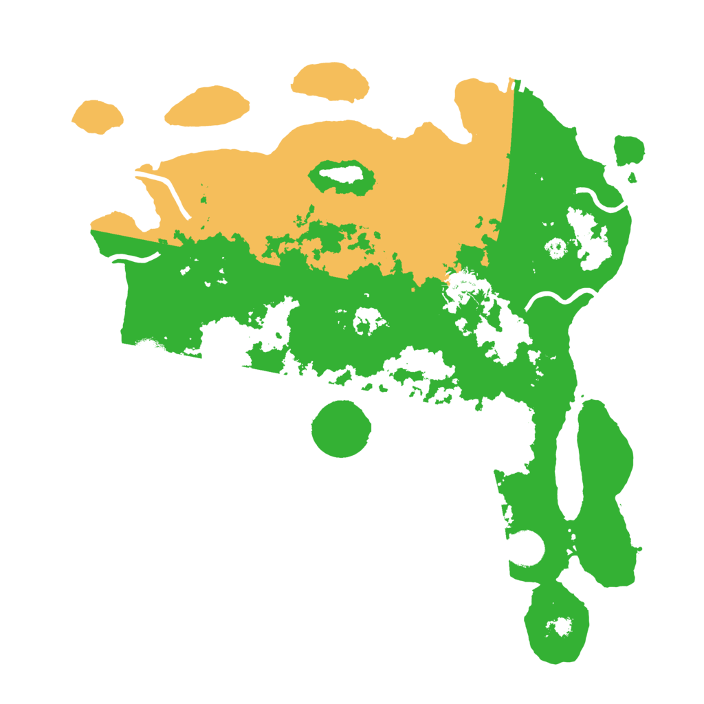 Biome Rust Map: Procedural Map, Size: 3500, Seed: 40858500