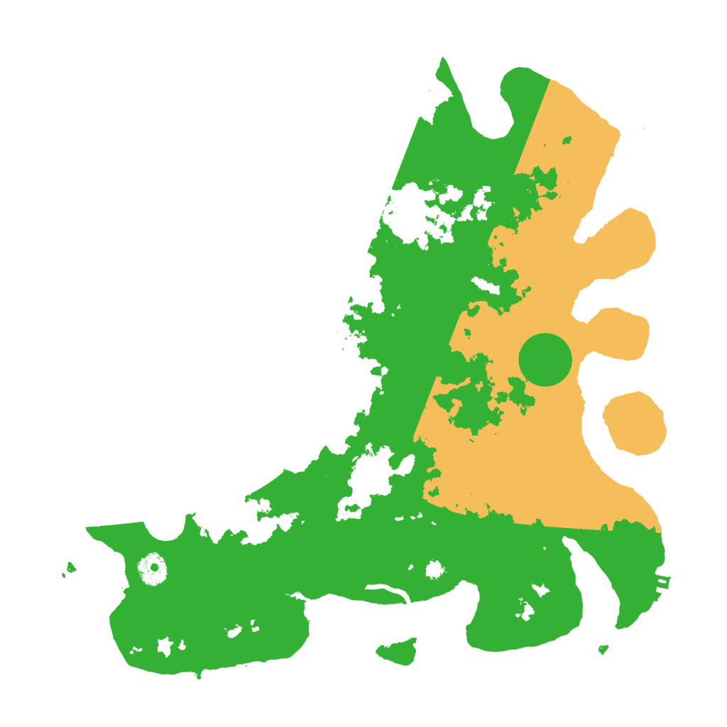 Biome Rust Map: Procedural Map, Size: 3600, Seed: 90483974