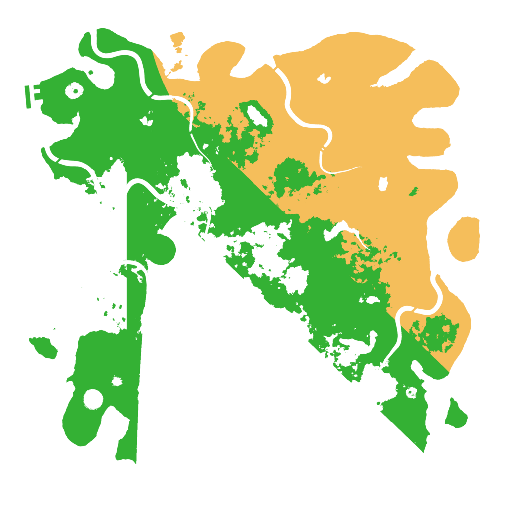 Biome Rust Map: Procedural Map, Size: 4500, Seed: 521