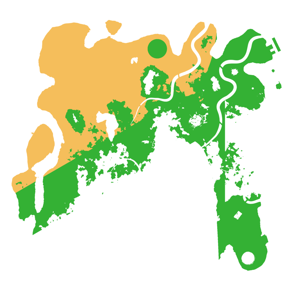 Biome Rust Map: Procedural Map, Size: 4100, Seed: 49827410