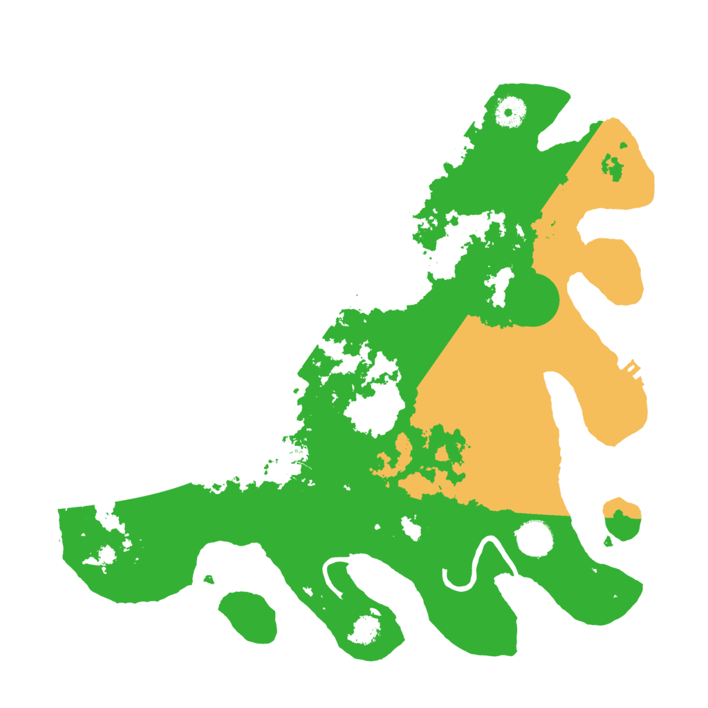 Biome Rust Map: Procedural Map, Size: 3500, Seed: 592138302