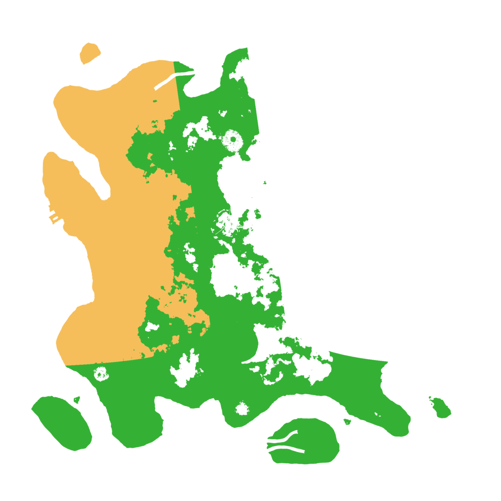 Biome Rust Map: Procedural Map, Size: 3600, Seed: 8896990