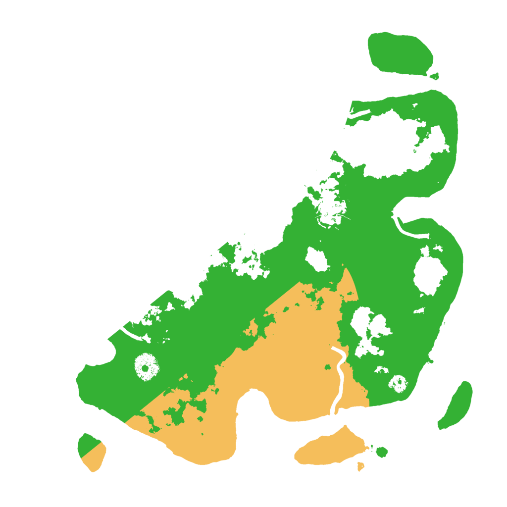 Biome Rust Map: Procedural Map, Size: 3000, Seed: 7196583