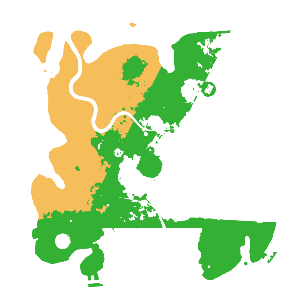 Biome Rust Map: Procedural Map, Size: 3500, Seed: 29296026