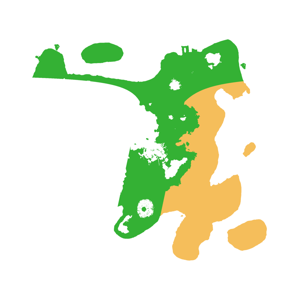Biome Rust Map: Procedural Map, Size: 2500, Seed: 725665414