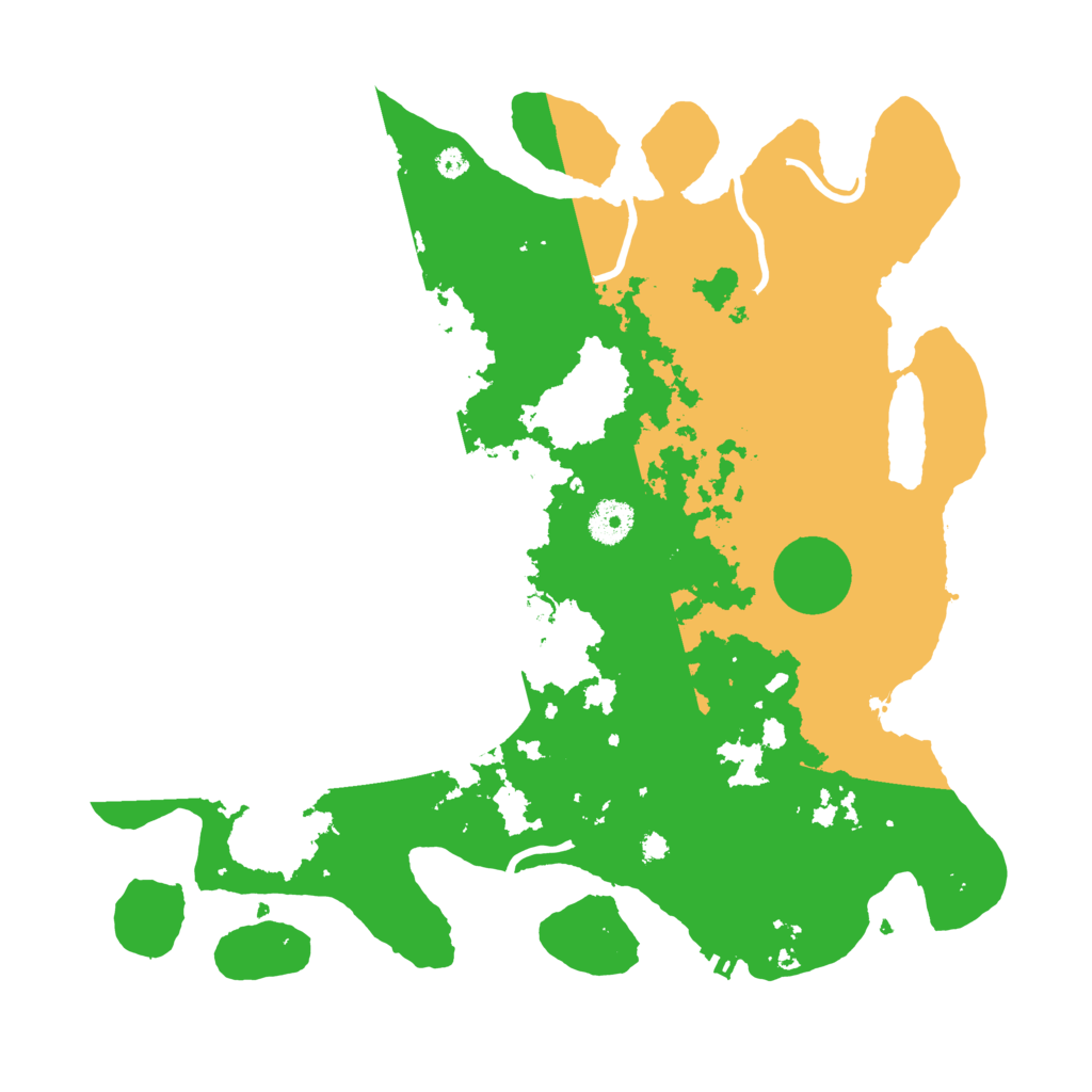 Biome Rust Map: Procedural Map, Size: 3700, Seed: 35672499