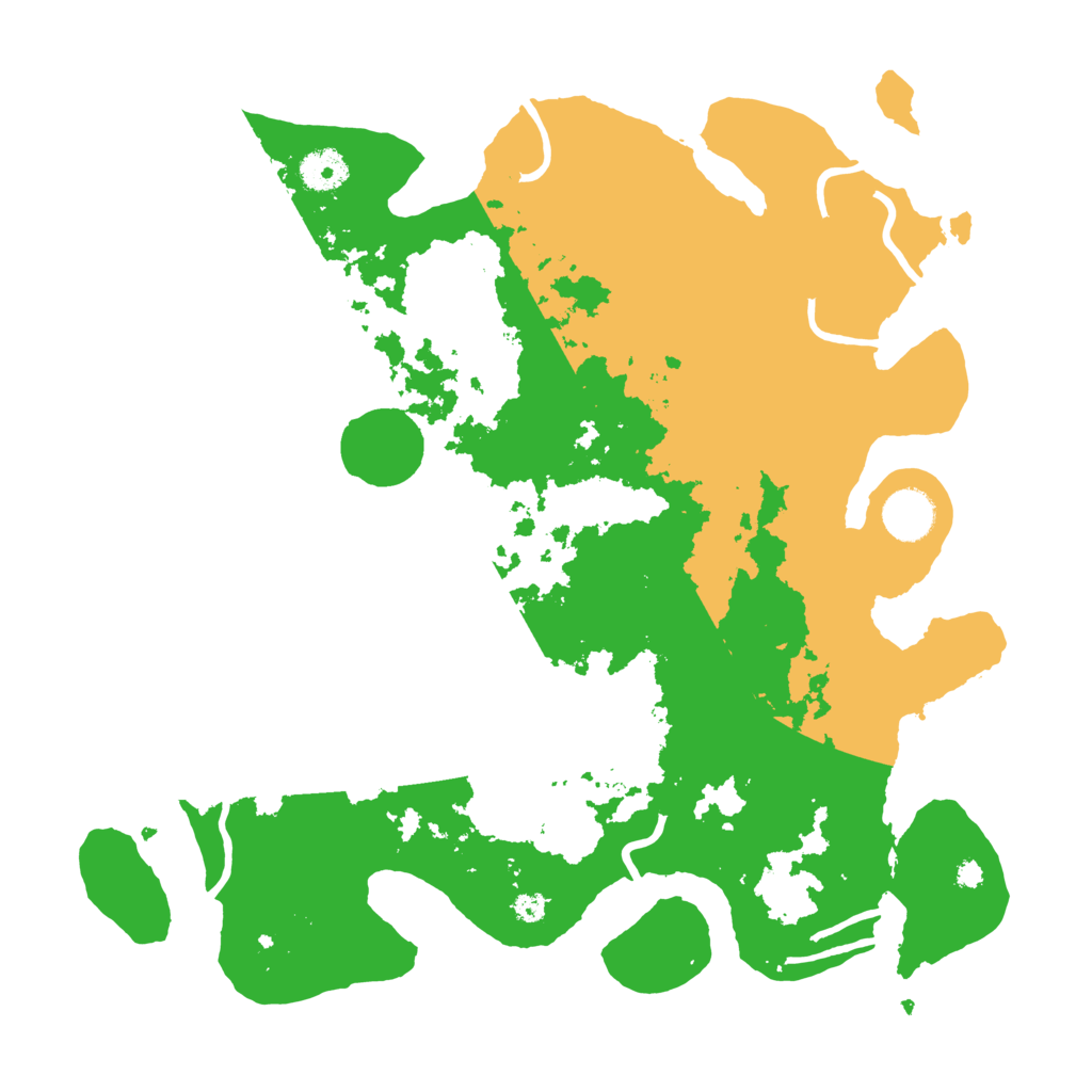 Biome Rust Map: Procedural Map, Size: 3700, Seed: 48422