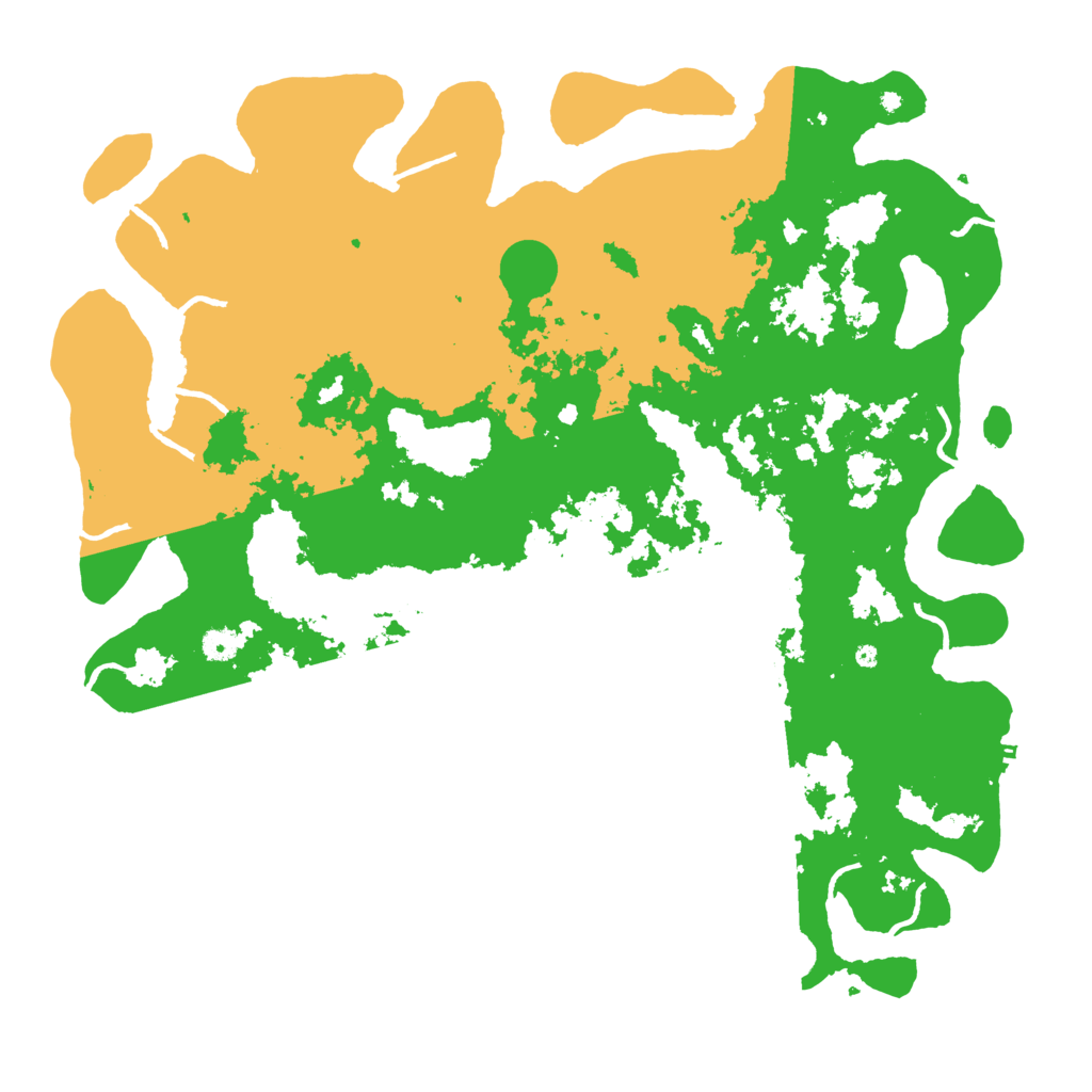 Biome Rust Map: Procedural Map, Size: 5000, Seed: 1295