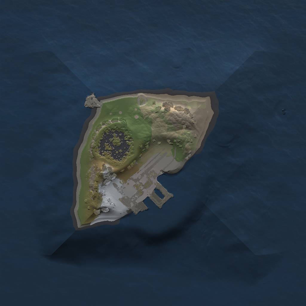 Rust Map: Procedural Map, Size: 1000, Seed: 2766545, 4 Monuments