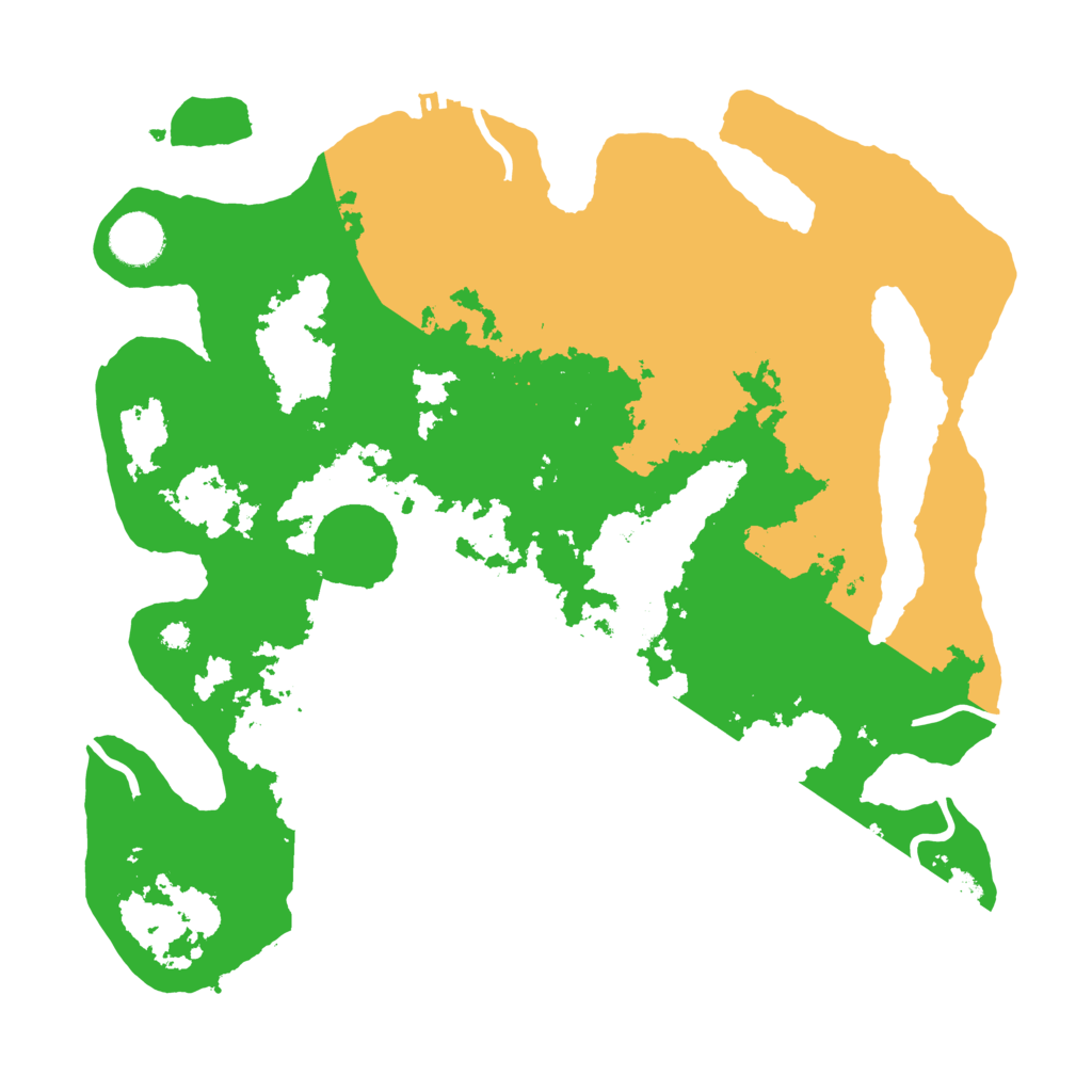 Biome Rust Map: Procedural Map, Size: 3550, Seed: 936817