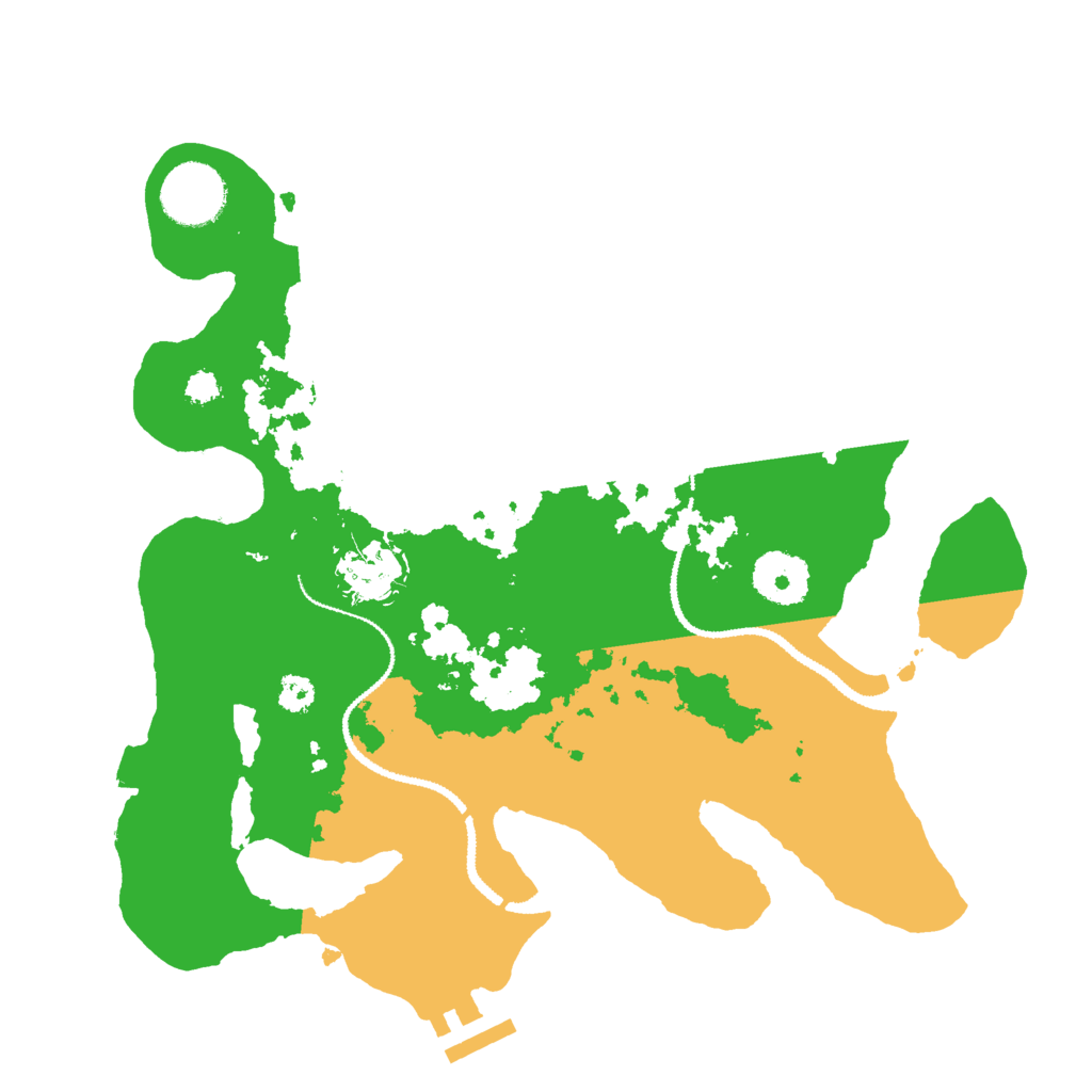 Biome Rust Map: Procedural Map, Size: 3000, Seed: 191991