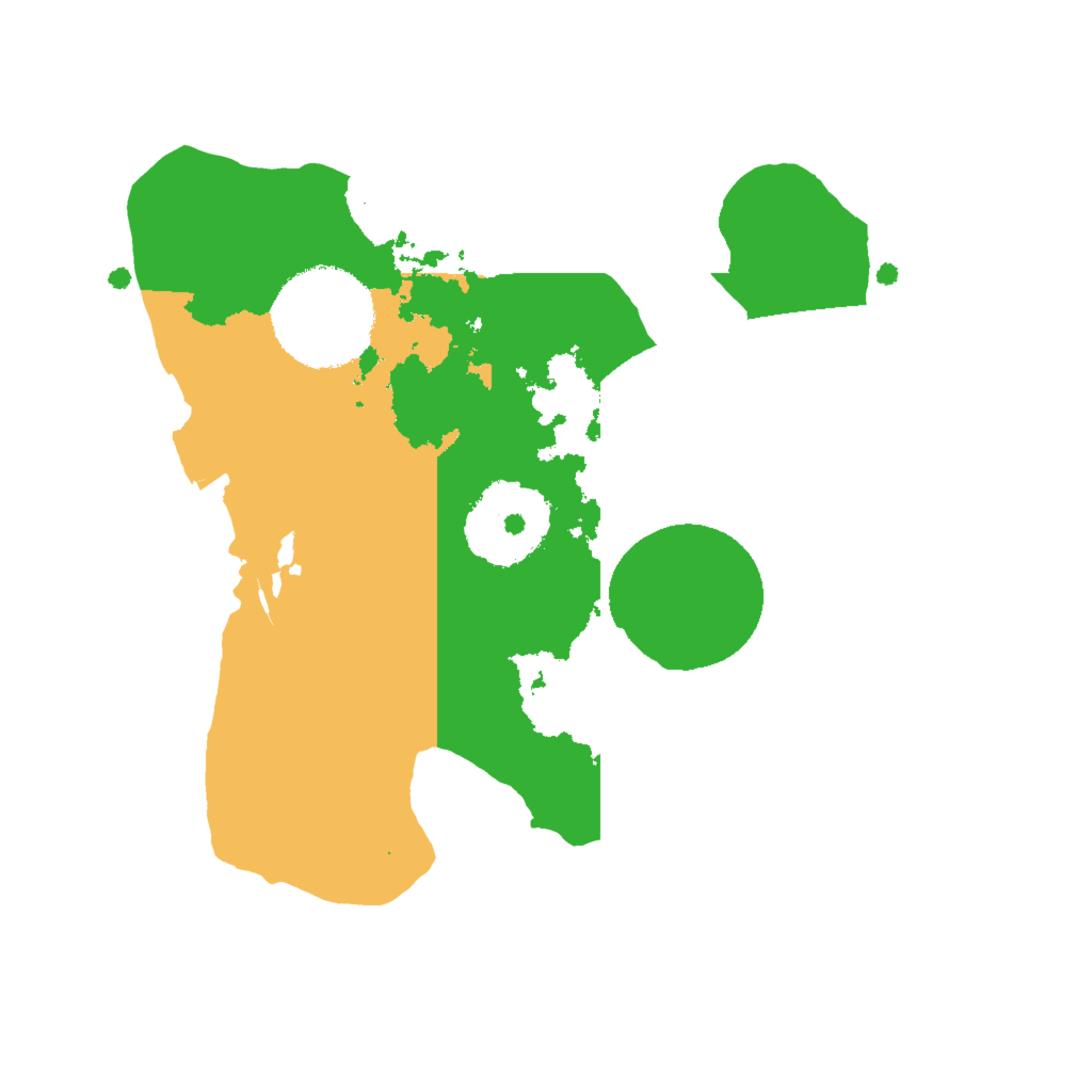 Biome Rust Map: Procedural Map, Size: 2000, Seed: 1396622450