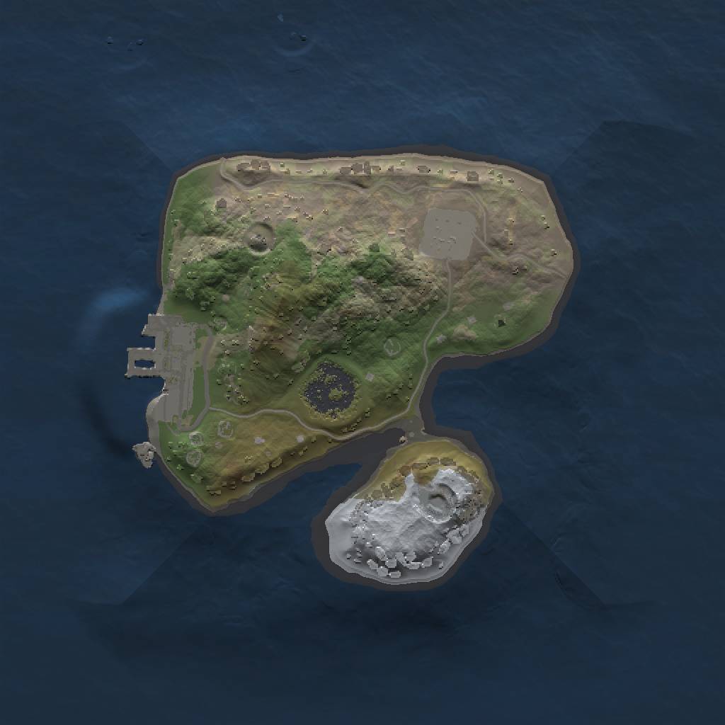 Rust Map: Procedural Map, Size: 1500, Seed: 1545893771, 5 Monuments