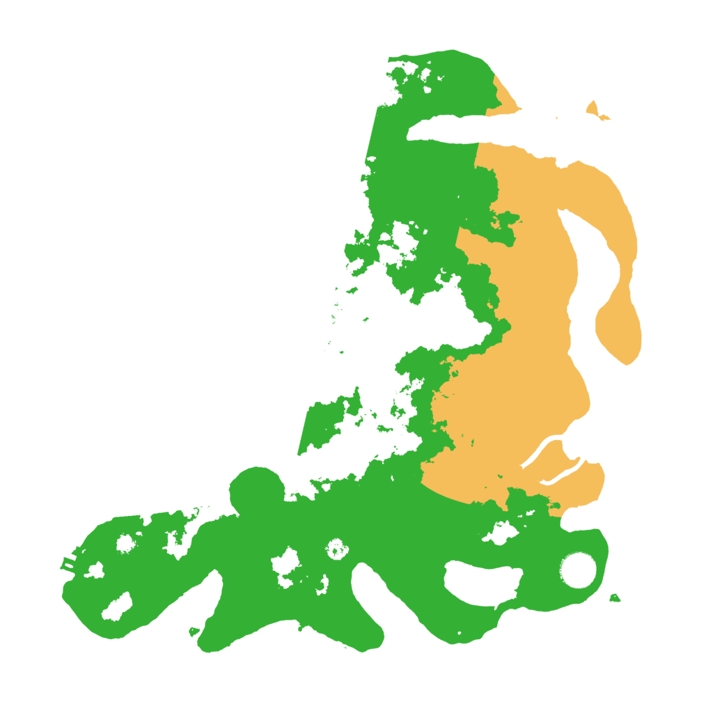 Biome Rust Map: Procedural Map, Size: 3500, Seed: 46261431