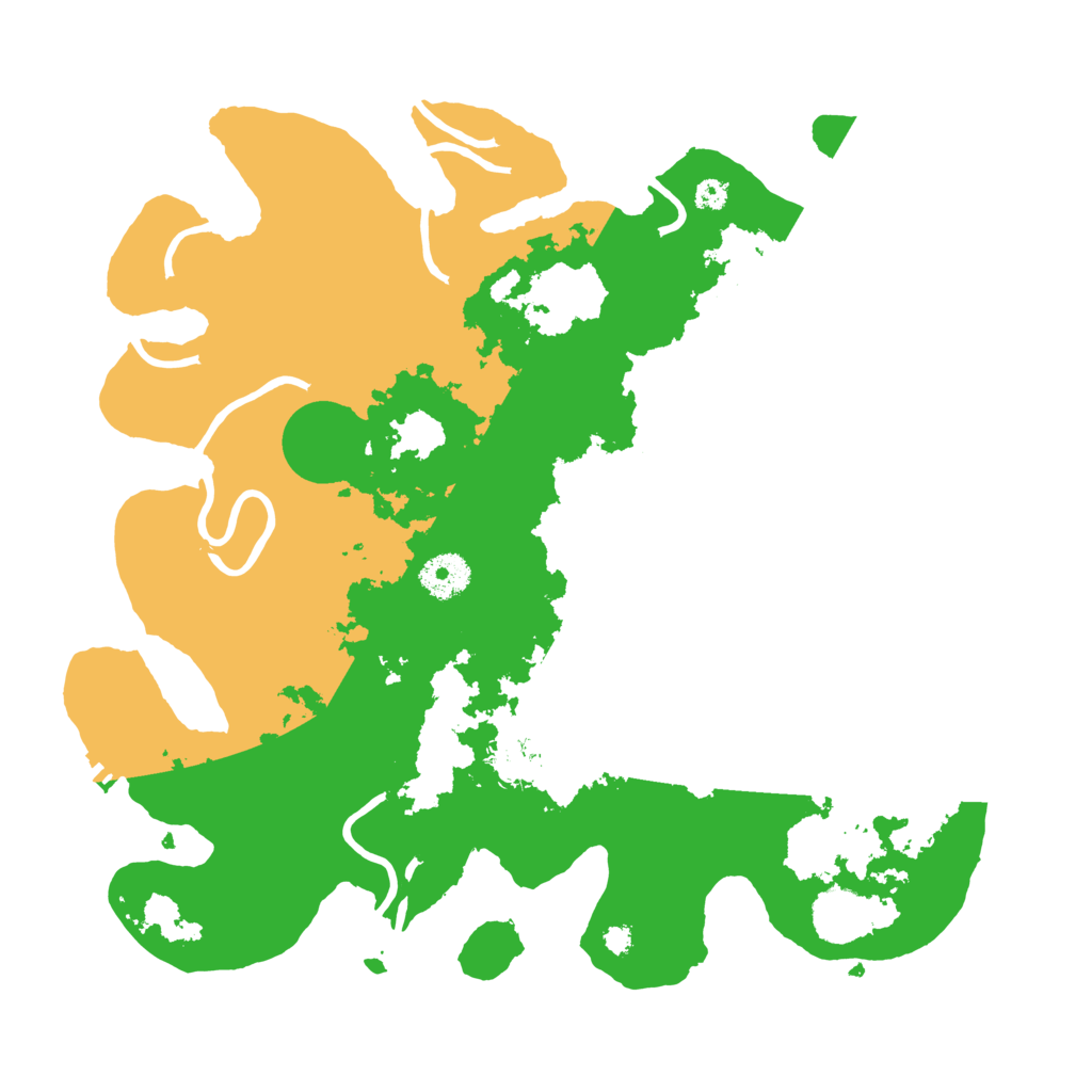 Biome Rust Map: Procedural Map, Size: 3500, Seed: 125478
