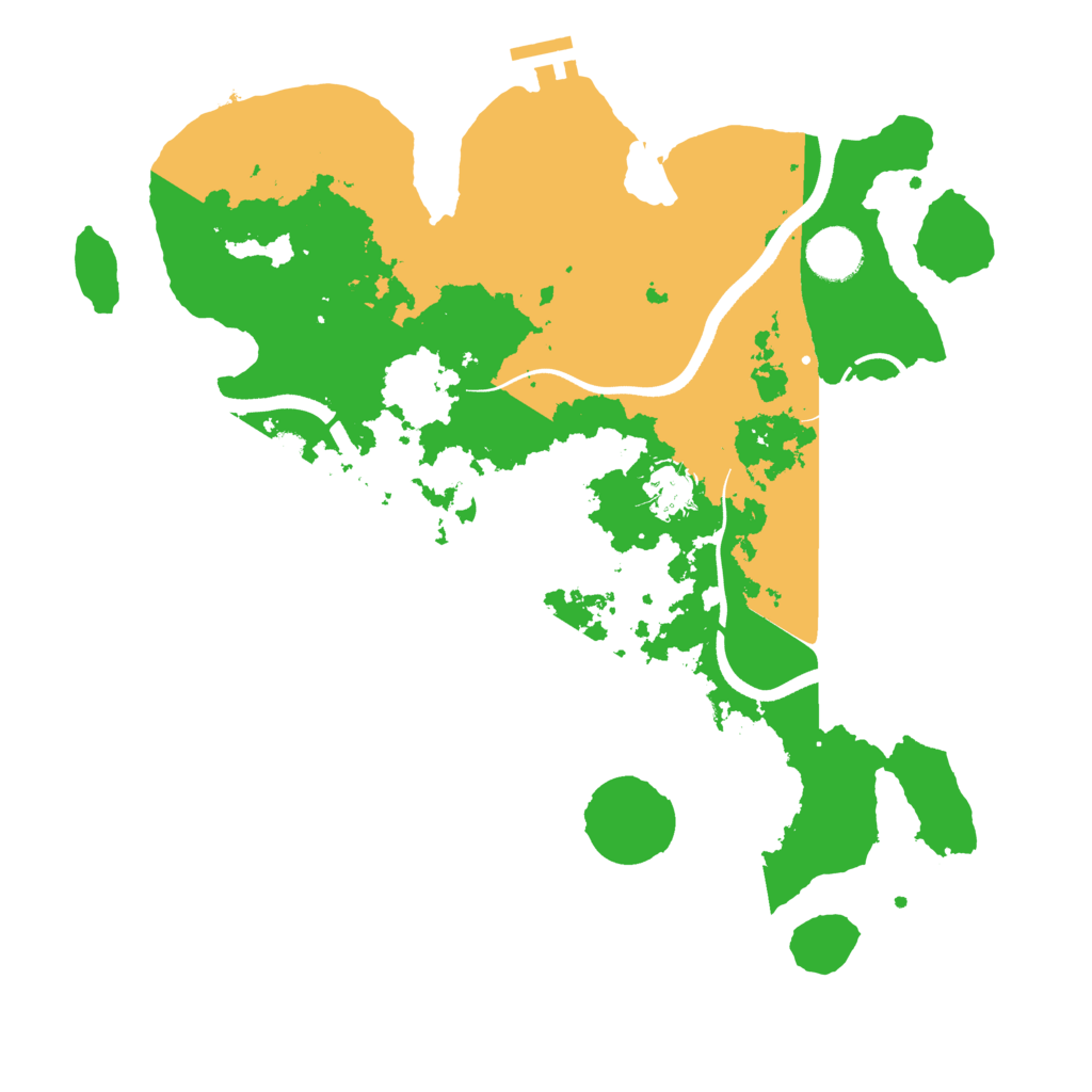 Biome Rust Map: Procedural Map, Size: 3550, Seed: 37428